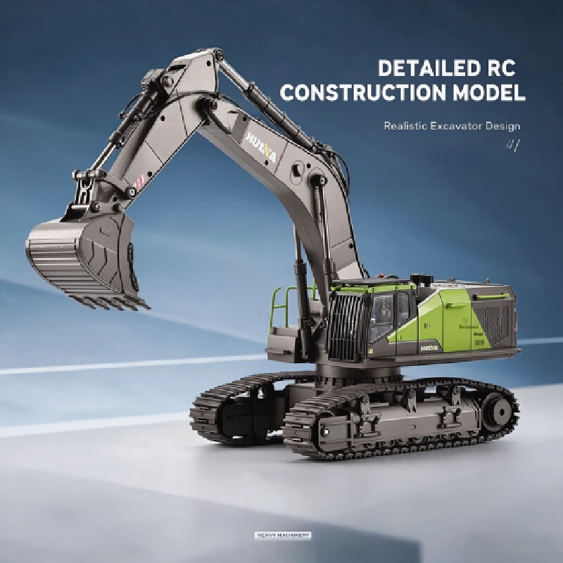 Rc Hobby Excavator - Huina 593 28ch 1:14, Ekskavator RC