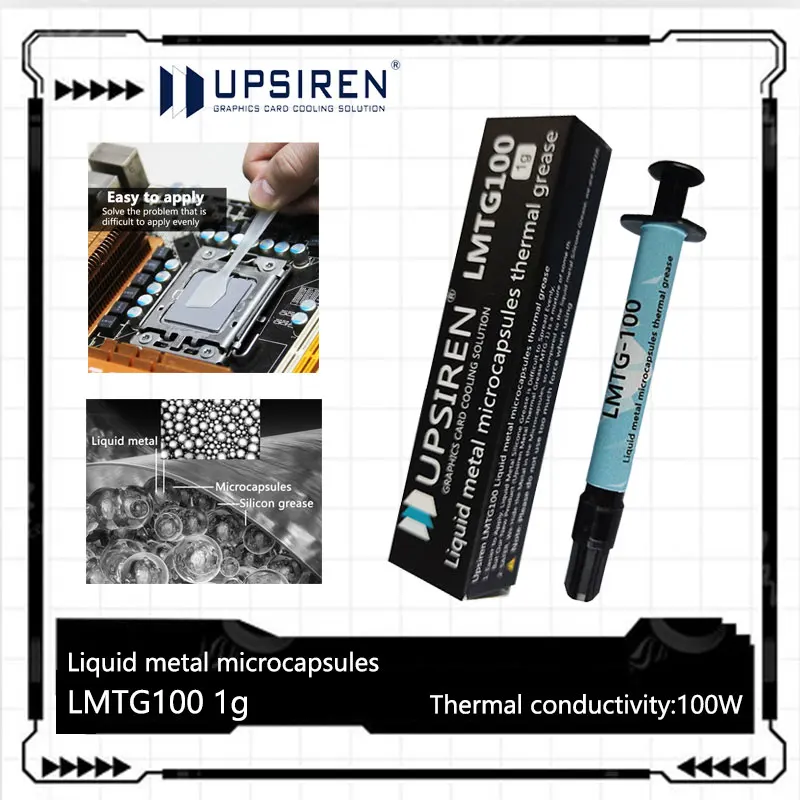 UPSIREN LMTG-100 Liquid metal microcapsules thermal grease High -performance/easy to apply heat conductive silicone grease