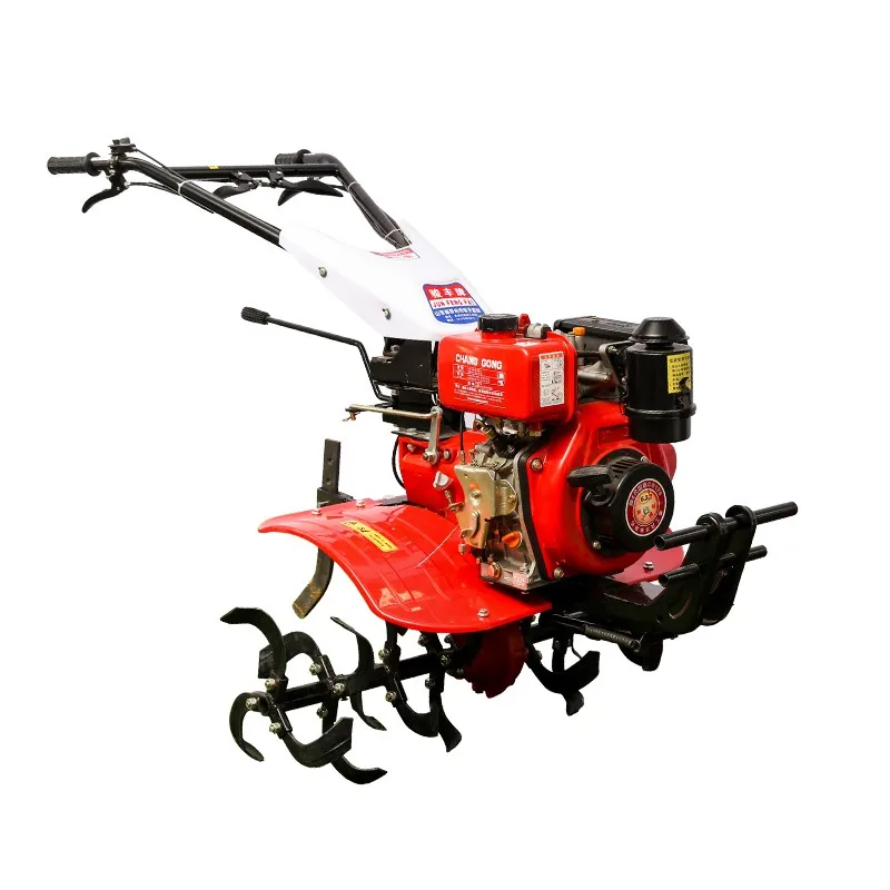 

Full Gear Diesel Gas Tiller Small Soil Ripper Rotary Tillage Ridge Weeding Diesel Cultivation Machine