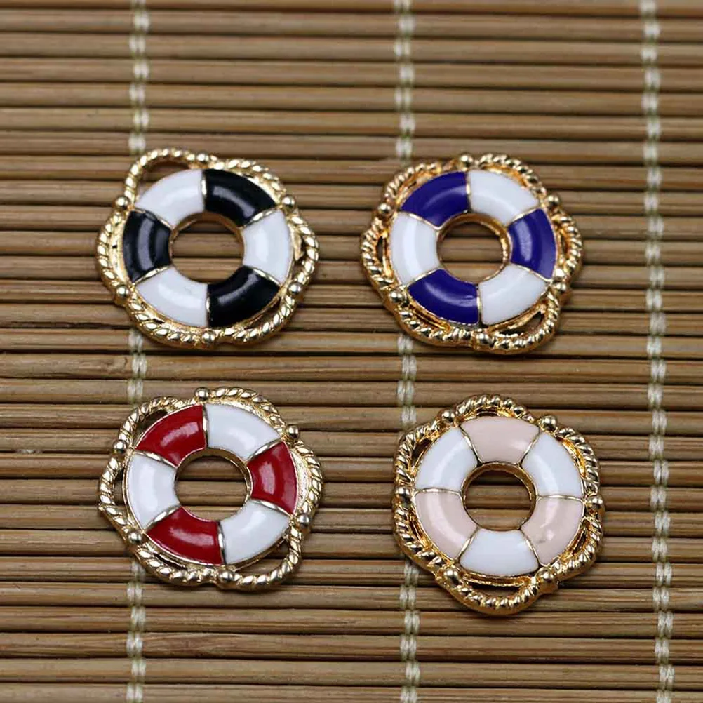 

20pcs Alloy Pendant Charms Metal Jewelry Making Pendants for DIY Necklace Bracelet Accessories Craft Projects Lifebuoy Style