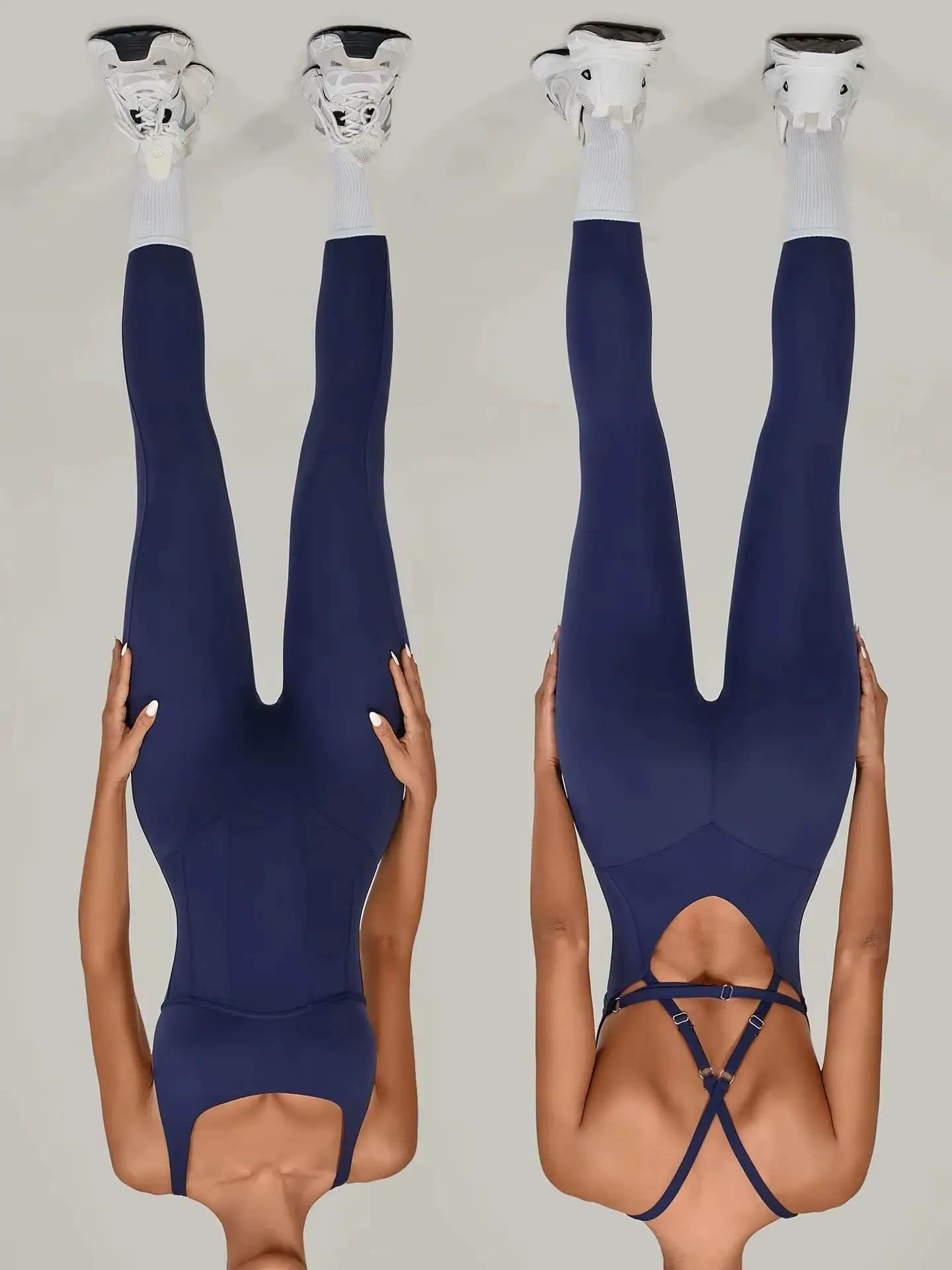 

2026 Yoga Jumpsuit Gym Set Women Yoga Suit Sexy Back Cross Sportswear Women Sports Jumpsuit Fitness Rompers Workout Bodysuits