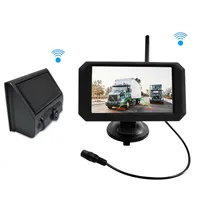 Solar Wireless backup camera Car Rear View Camera System Reversing Aid with 5inch Gesture swipe  Display