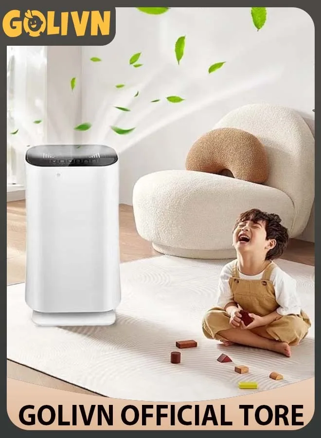 Air Purifiers for Bedroom Up to 40 m², Anion Air Purifier HEPA Filter for Pollen Dander Hair Smell, low noise (25dB)