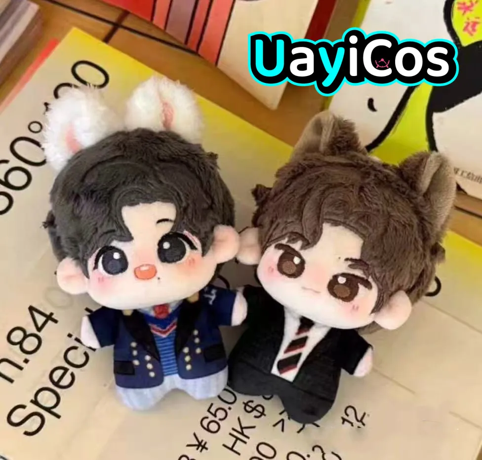 

In Stock 2pcs 10cm Wang Yibo Xiao Zhan Stuffed Plushies Plush Doll Body Clothes Anime Game Toy Kids Halloween Gift Cosplay
