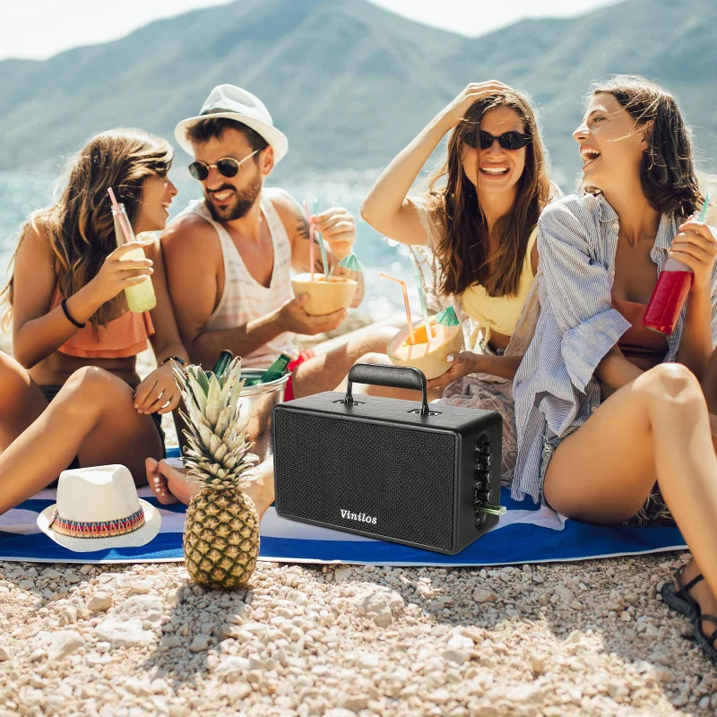 

Portable Handheld Bluetooth Speaker With Bass Adjustment And Scene Modes For Outdoor Use