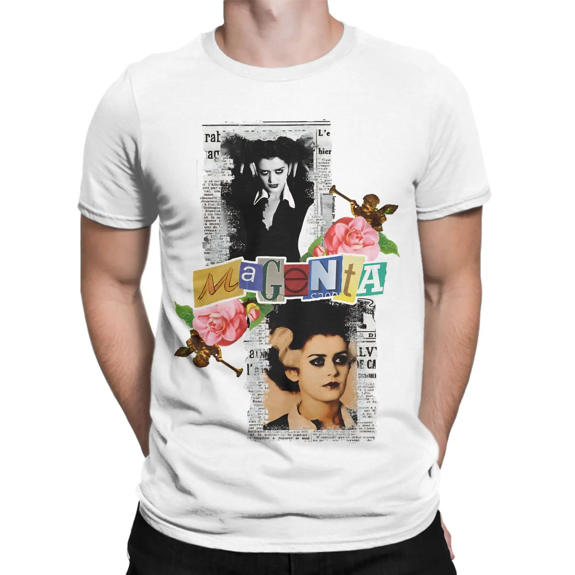 Camisetas masculinas e femininas de algodão puro, camisetas engraçadas de filmes de terror, camisetas com imagens de Rocky, camiseta de terror com gol
