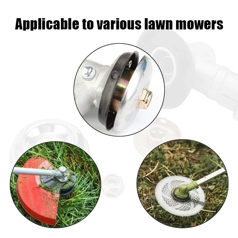 3/4 Buah Pemangkas Universal Kepala Kerja Mesin Pemotong Kerah Mur Pelat Dorong Pelindung Kit Pencuci Aksesori Pemangkas Rumput & Pemotong Sikat