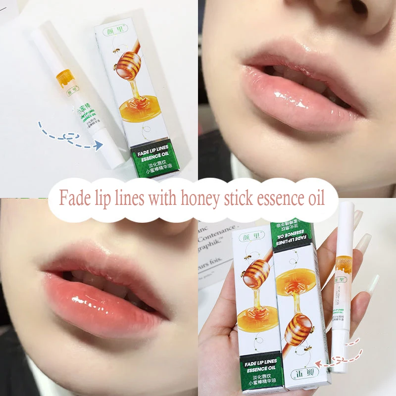 

Honey Moisturizing Lip Gloss Lip Balm Nourishing Anti-wrinkle Anti-cracking Unisex Lip Oil Honey Peach Sleeping Lip Care