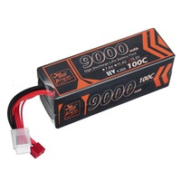 ZOP Power 15.2V 9000mAh 100C 4S LiPo Battery T Deans Plug for RC Car