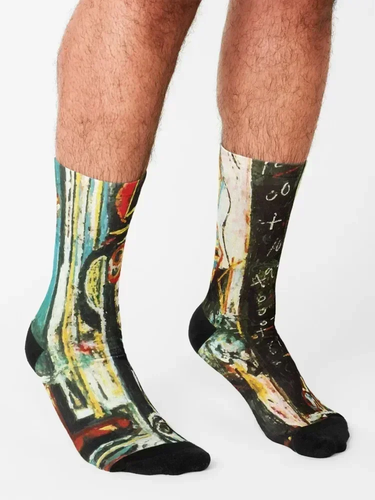 Jackson Pollack | Male and Female Socks with print luxe luxury colored Socks Man Women's