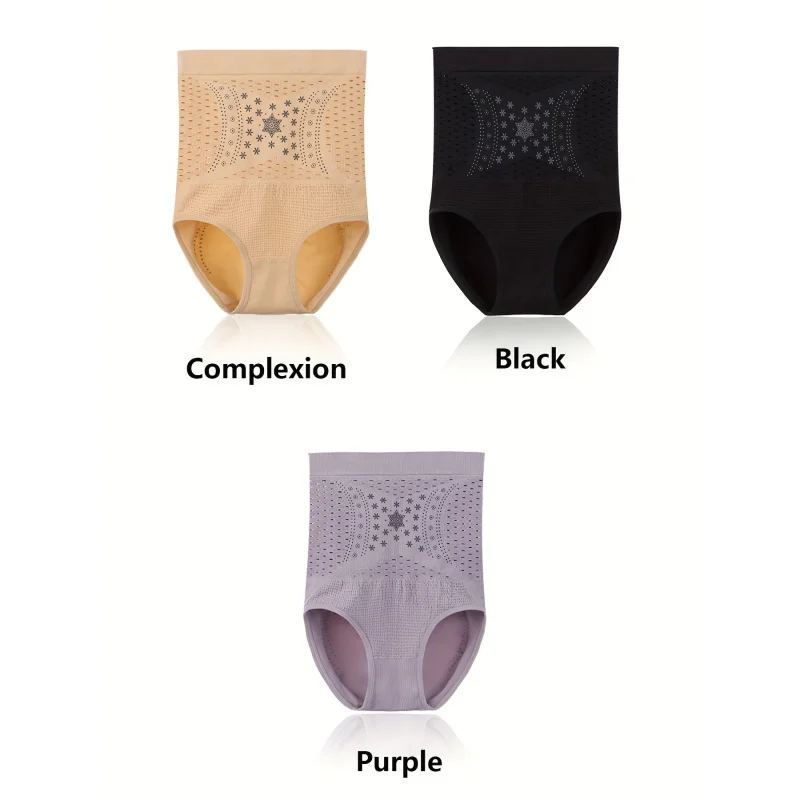 3PCWomen's Seamless Shapewear Bodysuit Tummy Control Slimming Full Body Shaper Compression Jumpsuit Underwear for Daily Wear