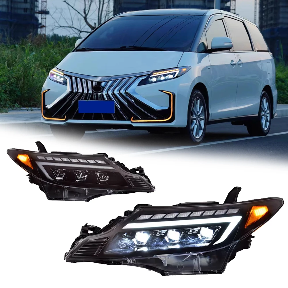 

Styling LED HeadLights For Toyota PREVIA 06-12 New Style Led DRL Car Head Lamp Assembly Signal Accessories Modified Lamp