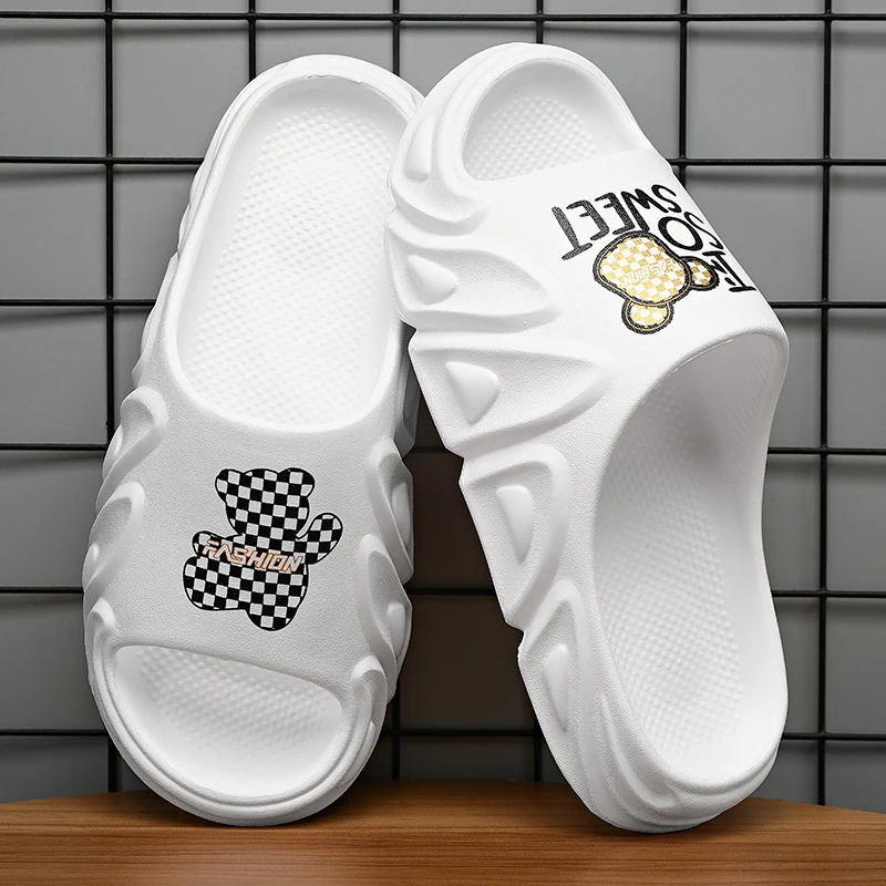 

Летние шлепанцы-сабо на платформе из ЭВА с мягкой подошвой для дома и улицы, пляжные тапочки, мужские шлепанцы, домашняя обувь для мужчин