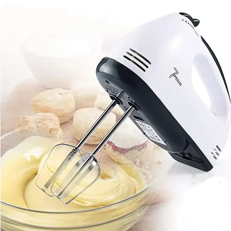 100W 7-Speeds Electric Mixer Egg Beater handheld Food Mixers Eggs Stiring blender Kitchen Cooking Tools For Baking Stirrer 220V