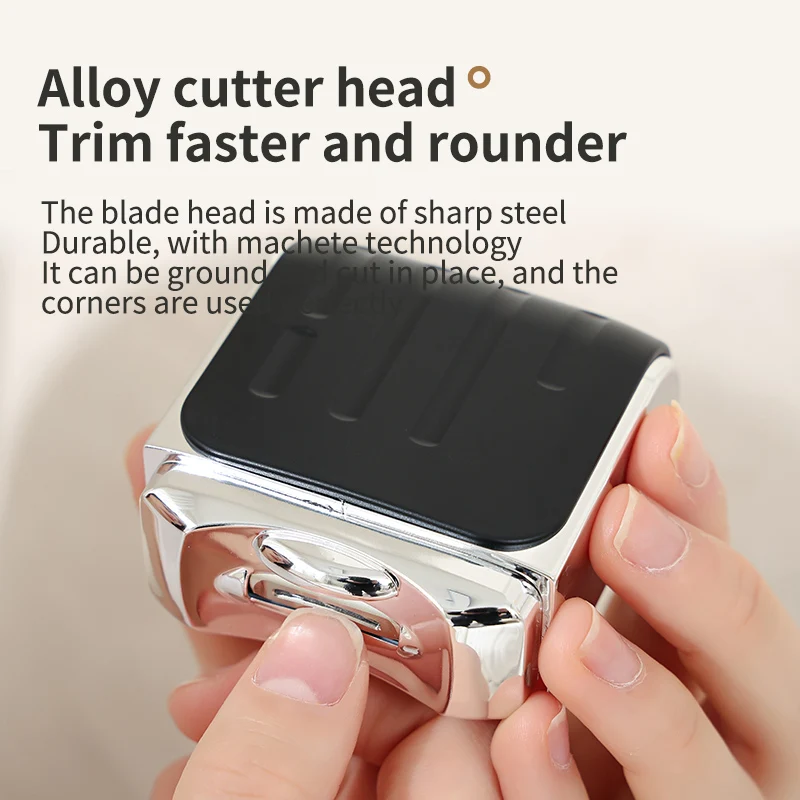 ماكينة قص الأظافر الكهربائية القابلة لإعادة الشحن عبر USB - ماكينة تشذيب أوتوماتيكية آمنة للأطفال وكبار السن، جهاز محمول لتصفيف الأظافر