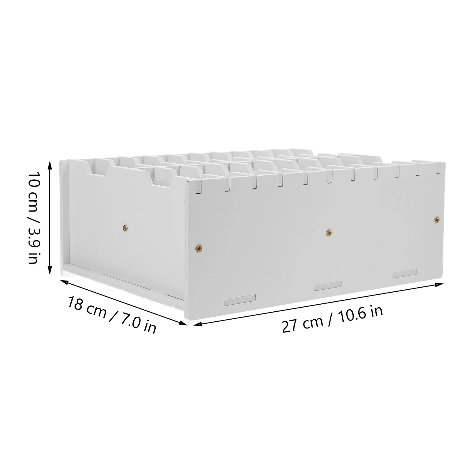 صندوق تخزين الهاتف المكتبي PVC متعدد الأقسام مثالي للاستخدام في الفصل الدراسي، تركيب بسيط وهاتف محمول يدوم طويلاً #3