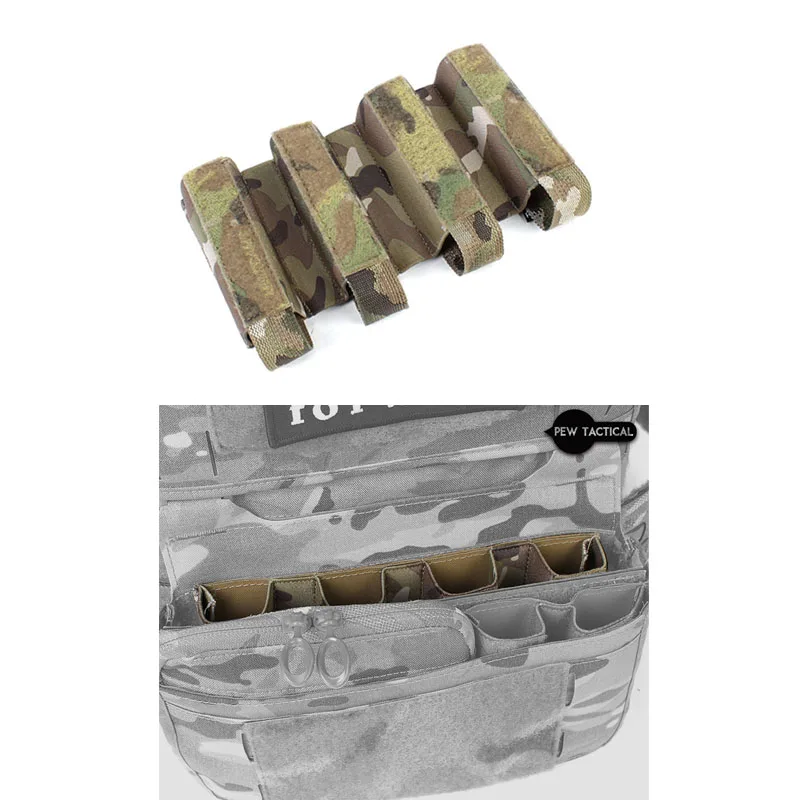 Colete tático para esportes ao ar livre, bolsa de 9 mm, quádrupla, 4 divisórias, bolsa de inserção para MP5, MP7, ARP9