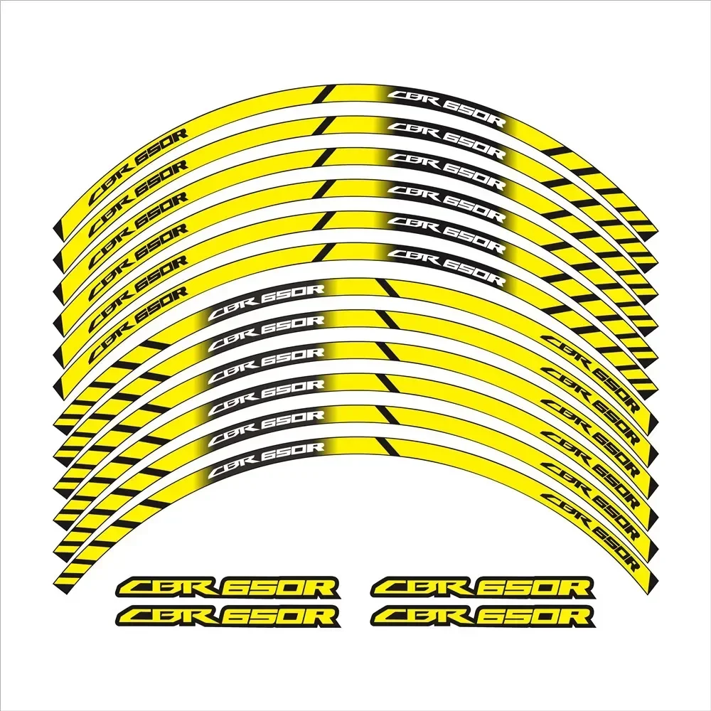 For Honda CBR650R CBR 650R Motorcycle Parts Contour Wheel Decoration Decal Sticker - 2