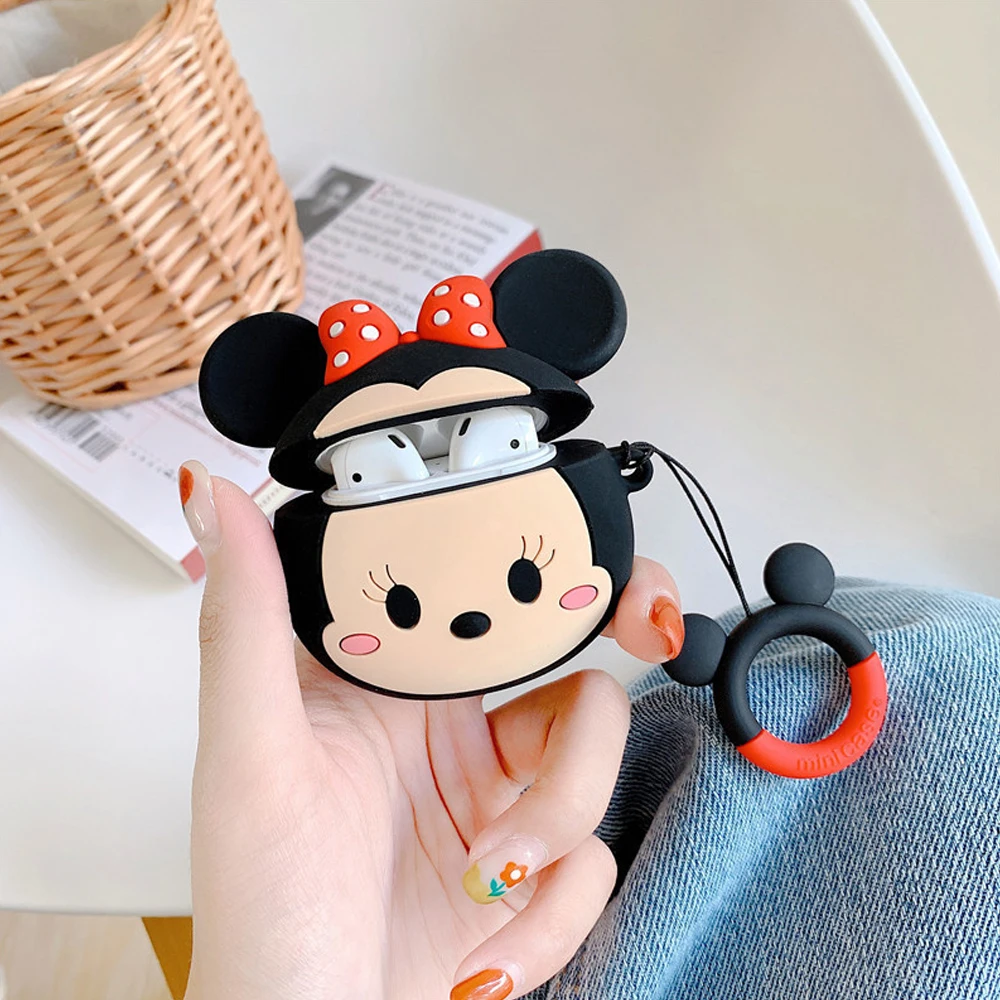 Funda para Apple AirPods 1, 2, 3, funda para AirPods Pro, funda bonita de dibujos animados Yoda, Mickey, Stitch, Spiderman, accesorios para