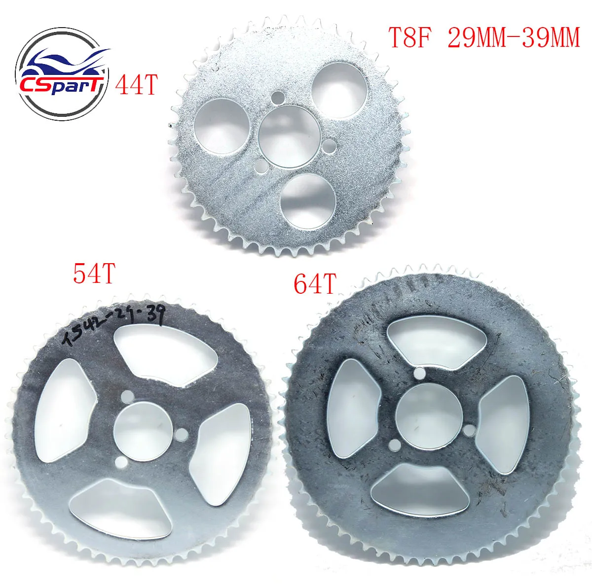47 55 64 65 68 70 72 74 78 80 89 92 Tooth 25H 26MM 29MM 35MM 54MM Rear Sprocket Mini Moto ATV Quad  Pit Pocket 47CC 49CC