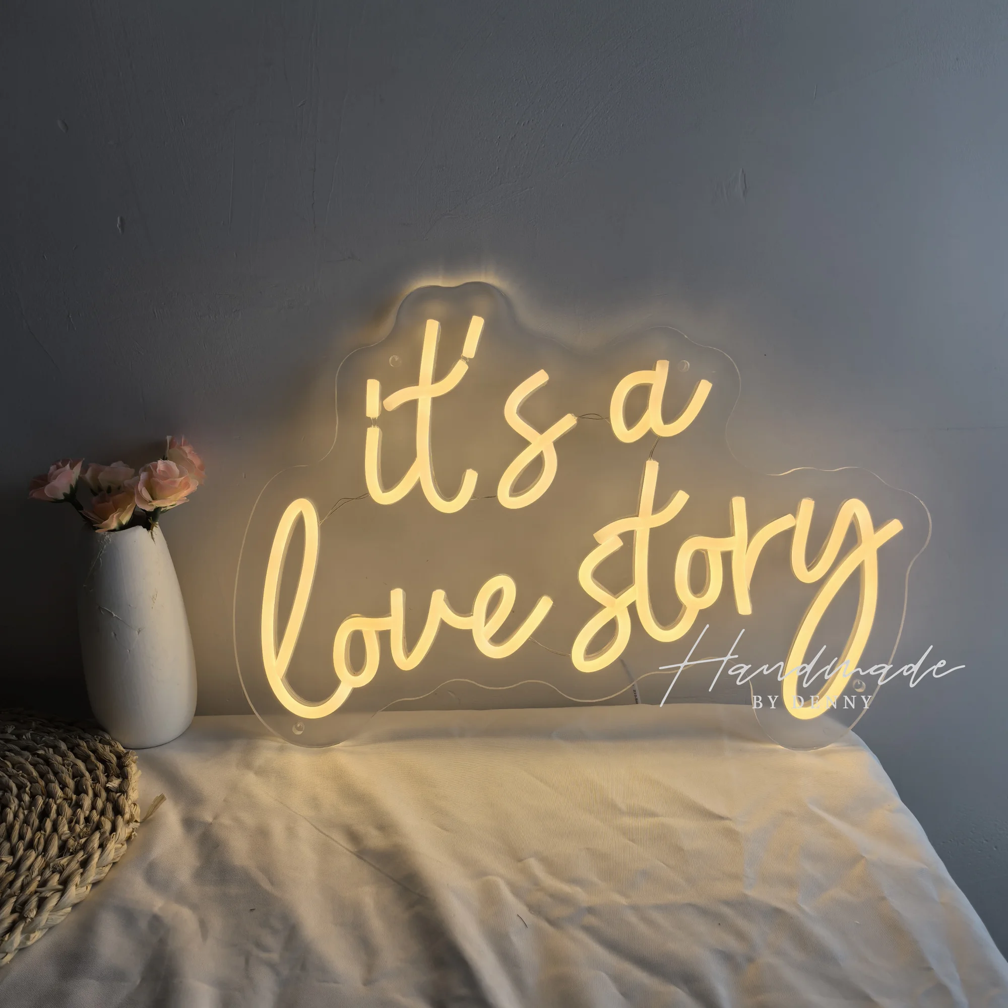 それはラブストーリーです-ネオンライトサイン-結婚式のパーティーウォールデコレーション-ledネオンサイン-部屋の寝室の壁飾り-ネオンランプ-usb電源