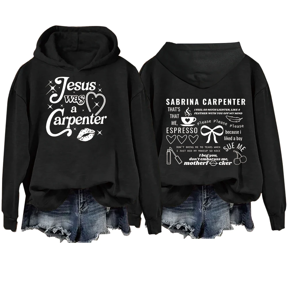 Jesus Was A Carpenter Sabrina Hoodie Men/Women Fans Gift Vintage Casual Hoodies