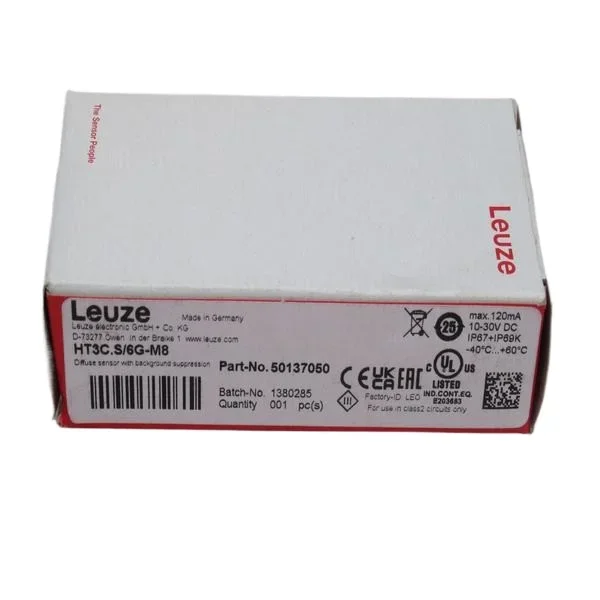 

*In Stock* The New Leuze Sensor HT3C. S/6G-M8 Stock 50137050