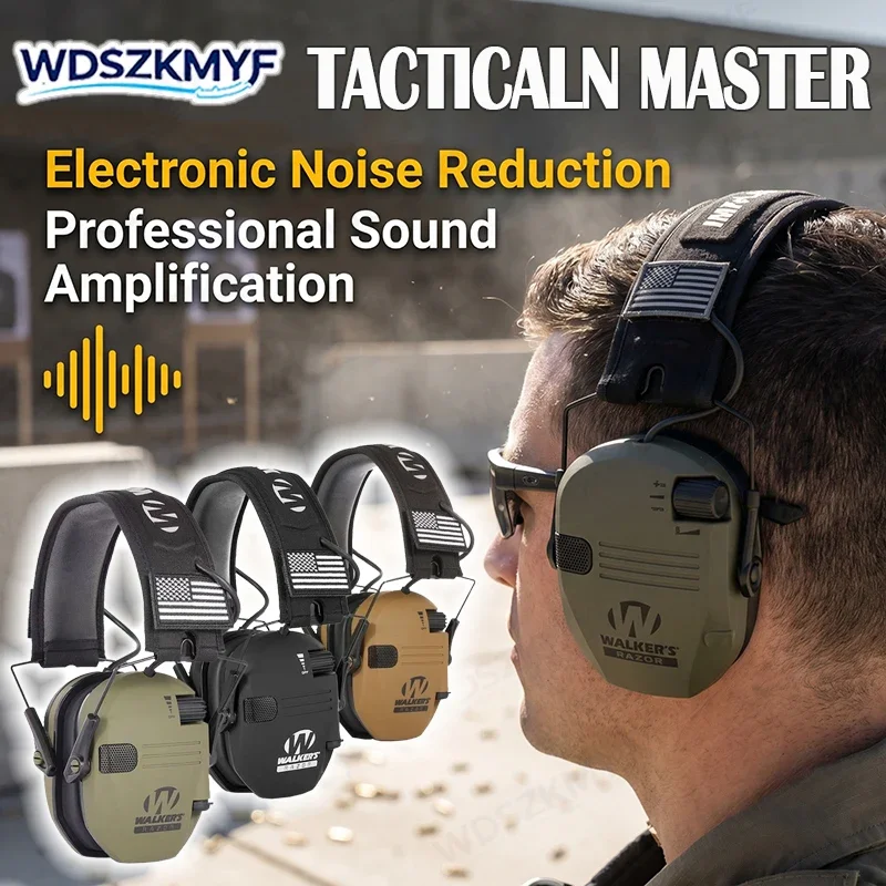 

W1 New 23dB Earmuff Anti-noise Headphone Electronic Shooting Hearing Protection Headset Sound Amplification Foldable