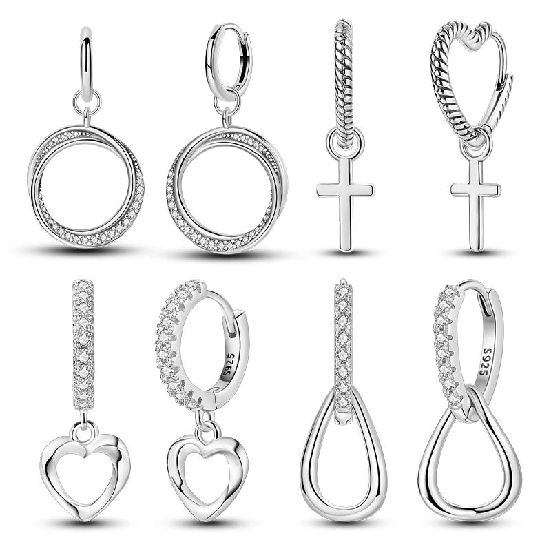 

Новинка 925 серебро простая линия в форме сердца инкрустированная искусственная кожа для женщин модная Роскошная Свадебная вечеринка подарок изящные ювелирные изделия