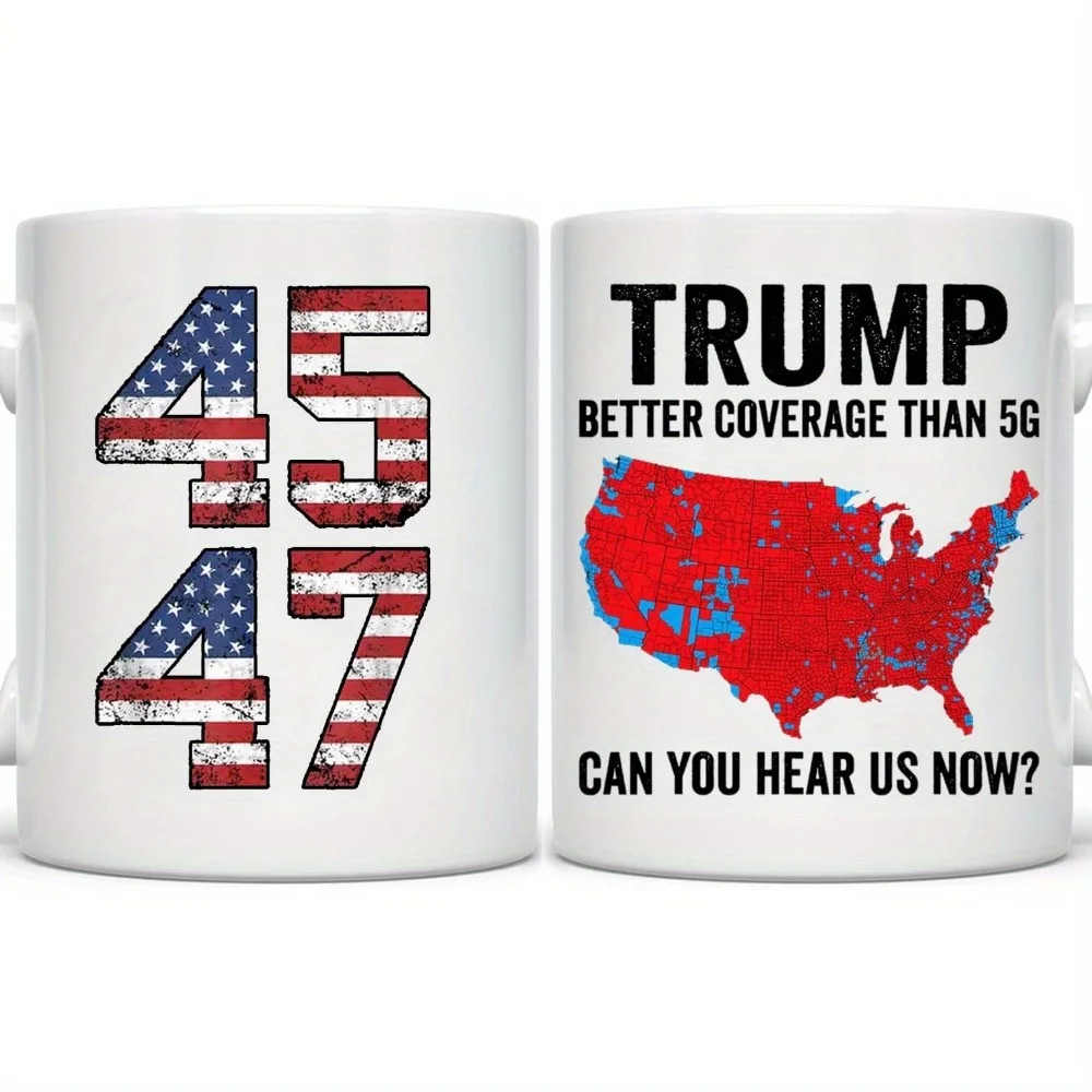 

Trump 2024 Campaign 11oz Ceramic Coffee Mug | Reusable, Microwave Safe, Hand Wash Only | Perfect for Gifts