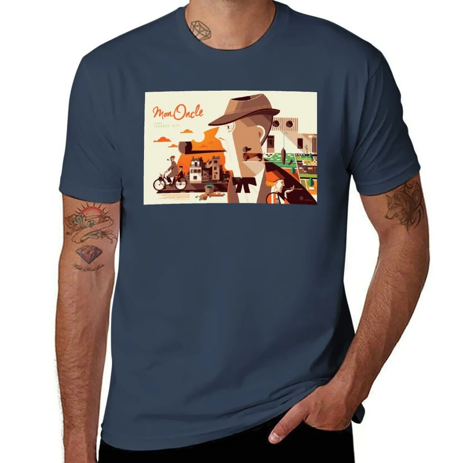 

Oncle Mon T-Shirt Anti-Fade Casual Tee Shirt