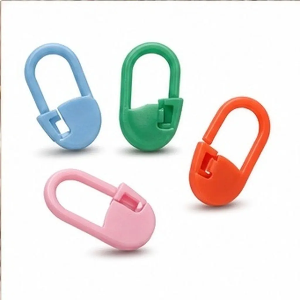 200pcs Knitting Stitch Markers Locking Crochet Counters Soft Plastic for Beginning End Increase Decrease