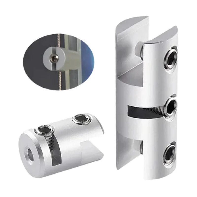 2PCS Furniture Debugging Aluminum Alloy Hanging Yard Acrylic Sling Display Board Fixing Clip Billboard Components Glass Clamp