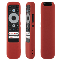 Skin-friendly Remote Control Cover For TCL RC902N FMR1 TV Remote Anti-Slip Shockproof Protective Silicone Case with Lanyard