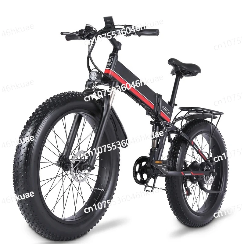 48V 26 Inch Foldable Electric Mountain Bike - Aluminum Alloy Adult E-Bike with Long Range Lithium Battery for Commuting Outdoor