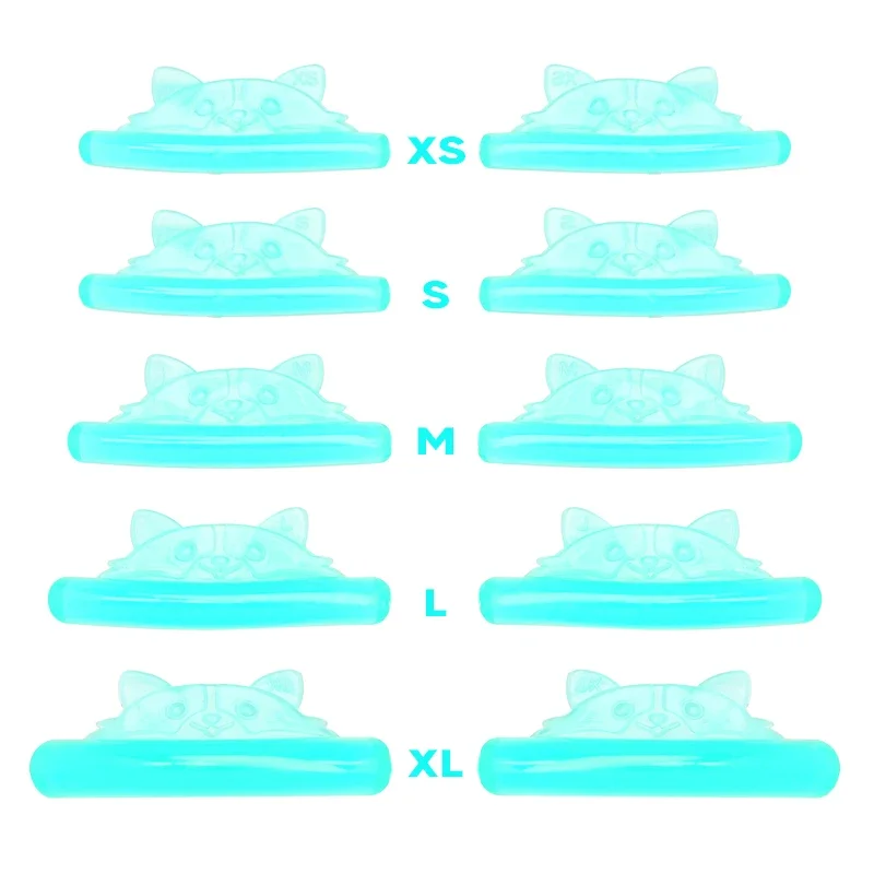 5쌍 무접착 실리콘 속눈썹 펌 롯드 래쉬 리프팅 라미네이션 패드 3D 속눈썹 연장 컬러 액세서리 도구