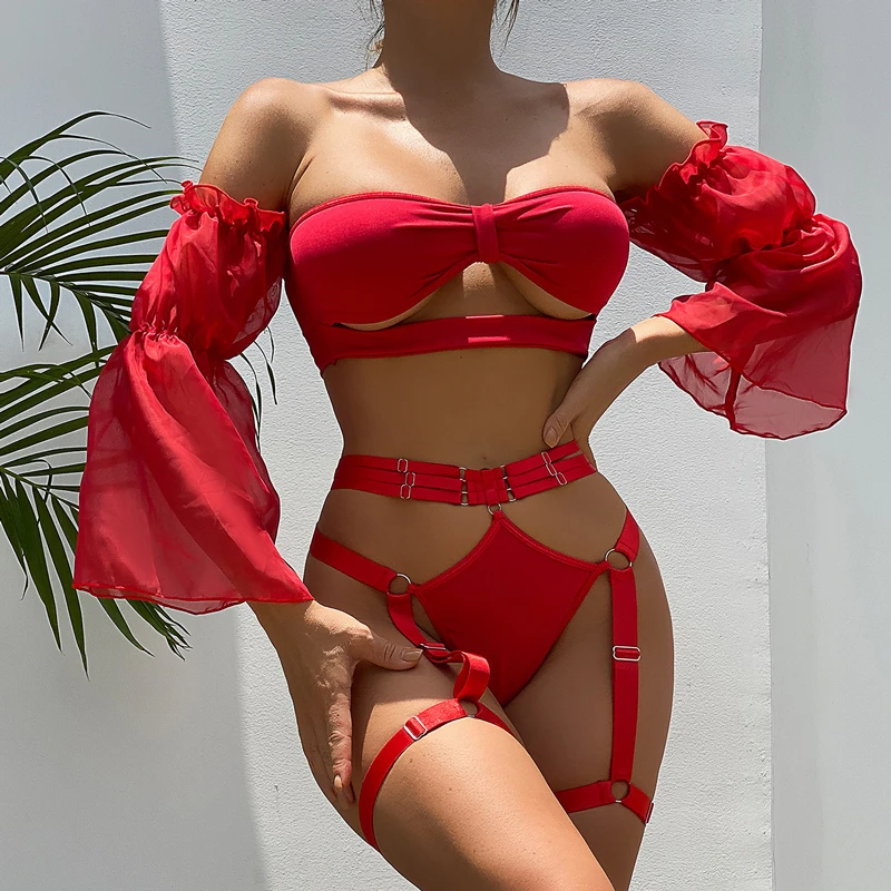 أطقم حمالة صدر وسراويل داخلية مثيرة مجموعة ملابس داخلية مثيرة من Dames Bilizna ملابس داخلية مثيرة للغاية للنساء ملابس نسائية طقم ينغيرييس نسائي