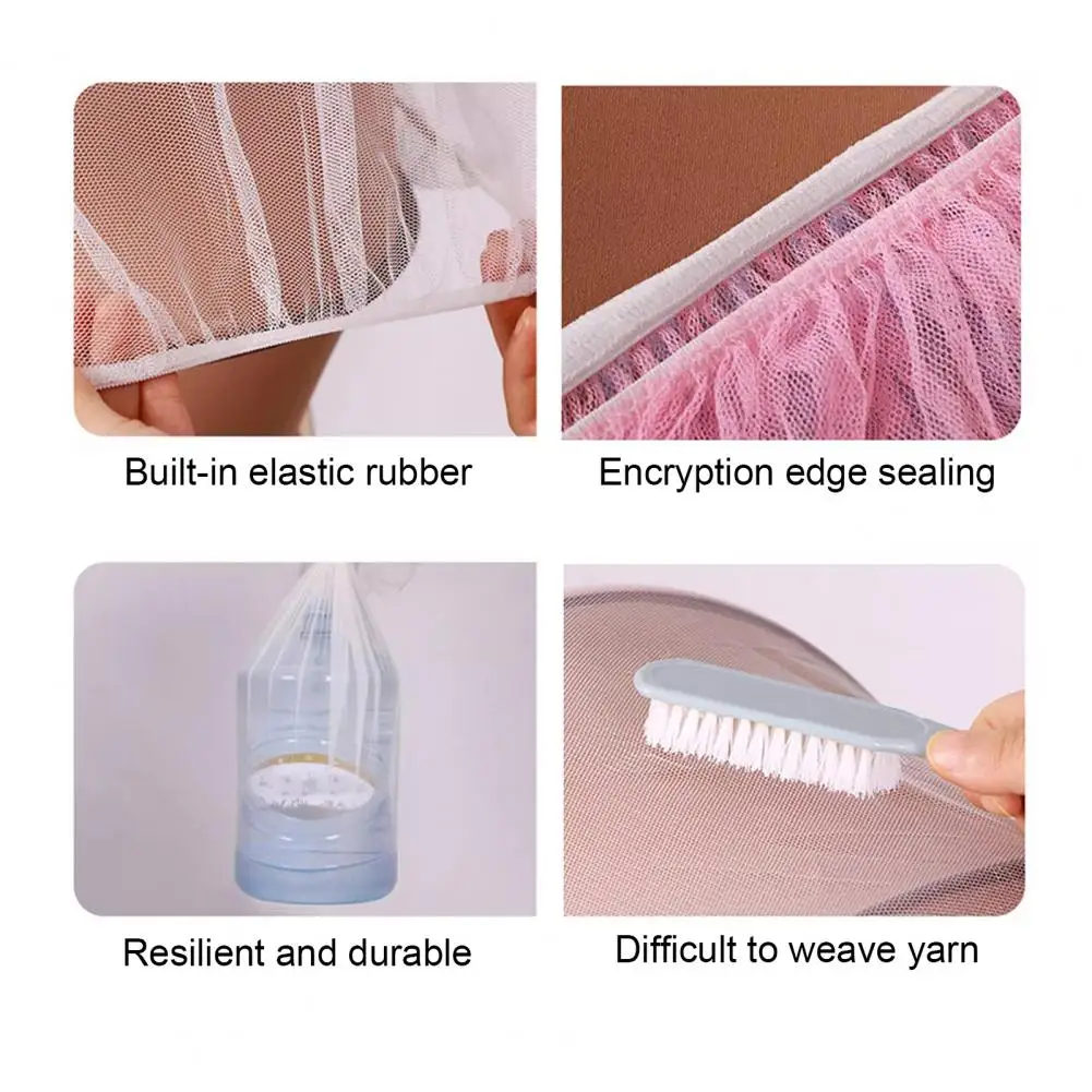 Baby Stroller Mosquito Net Breathable Lightweight Stroller Mosquito Net with Elastic Band for Universal Protection for Baby