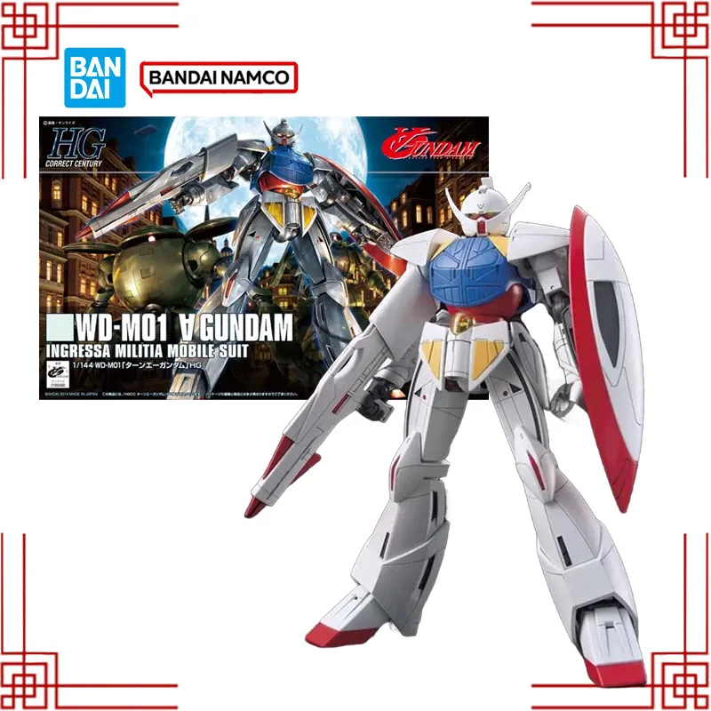 

Набор для сборки модели Gundam Bandai HGUC 1/144 WD-M01 Turn A, фигурка, конструктор Gunpla, коллекционные аниме-игрушки Gundam для мальчиков, подарок