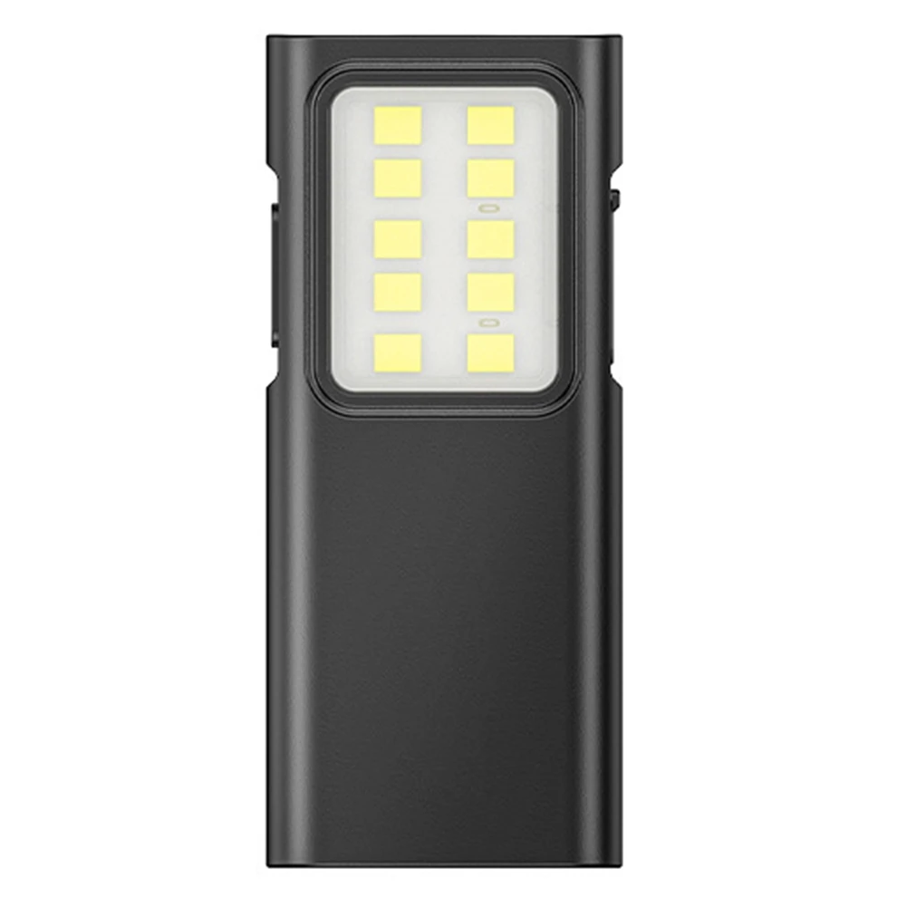 【ILLUMINE】Rechargeable COB LED Flashlight Super Bright Waterproof Work Light with USB Pen Clip for Camping Car Repair