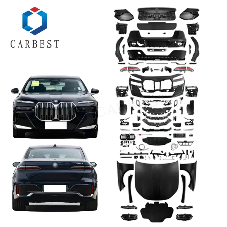 CARBEST New Style Conversion Upgrade Car Body Kit For BMW 7 Series F02 2009-2015 Upgrade To G70(2023+) Body Parts