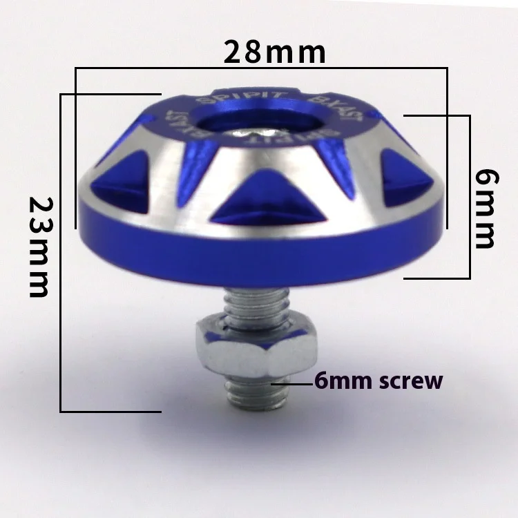 العالمي CNC 6 مللي متر سبائك الزخرفية لوحة ترخيص مسامير ل NIU yeade zuma هوندا سكوتر كهربائي دراجة نارية تعديل أجزاء #2