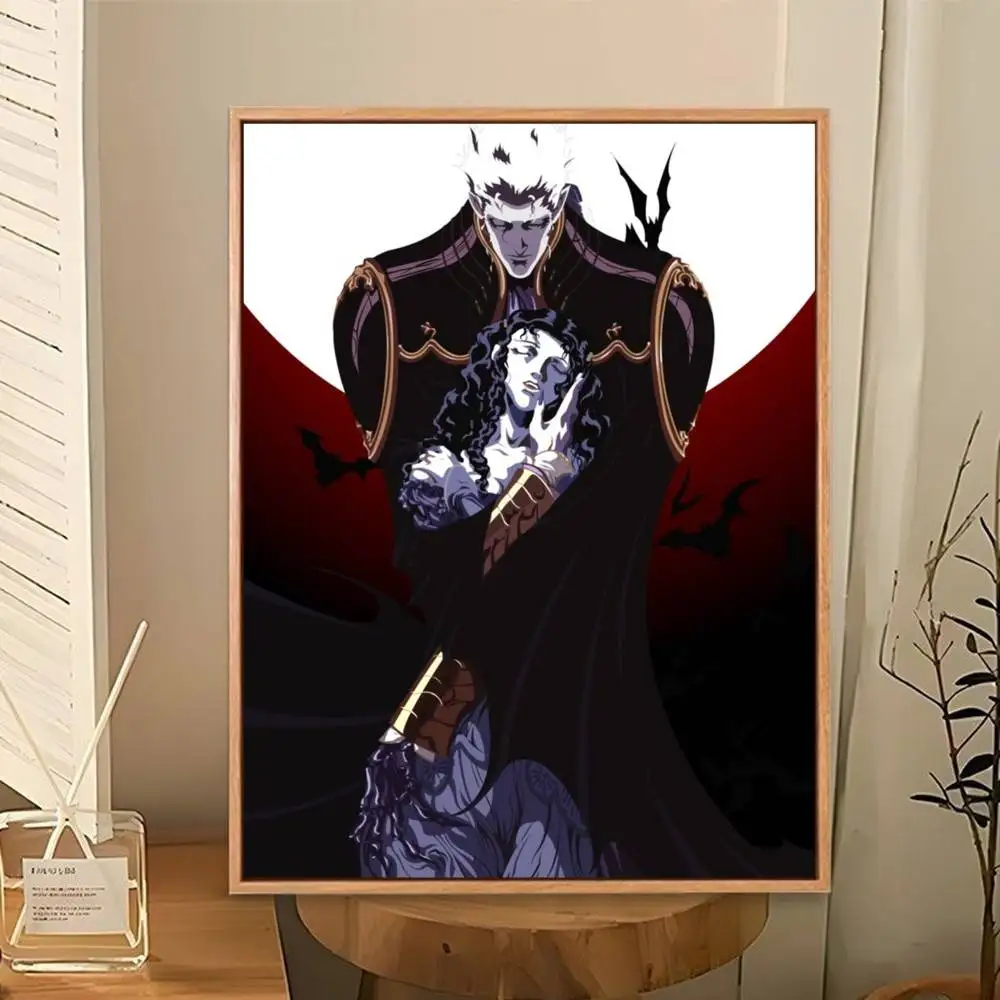 Anime Vampire Hunter D   Poster Perfect Space Sticker Self Adhesive for Office Home Theater Wall Art Decor Fancy Gift