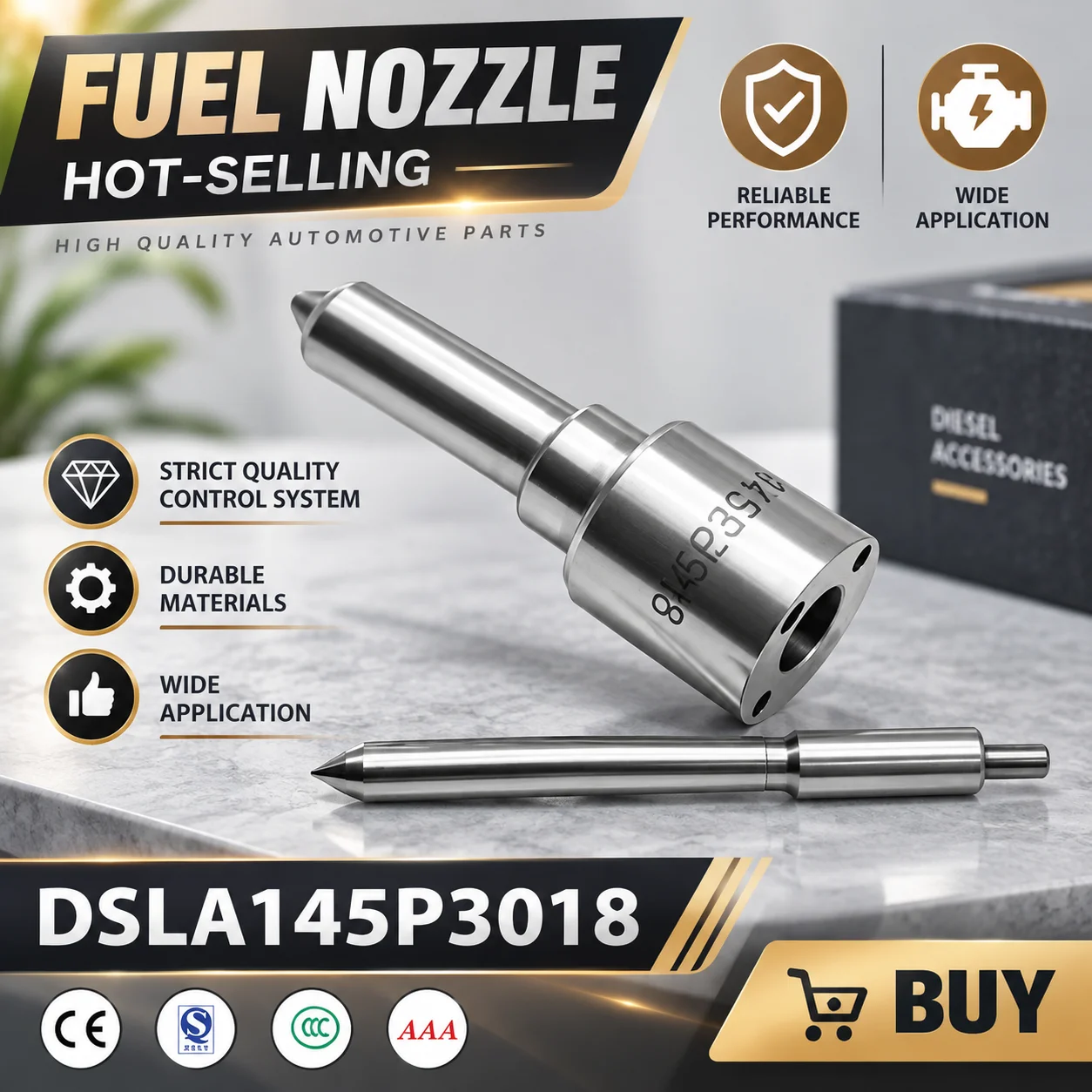 P Series Fuel Nozzle DSLA145P3018 For Non Electronic Diesel Injectors Supporting Uniform Spray & Fuel Dispersion.LJ1530