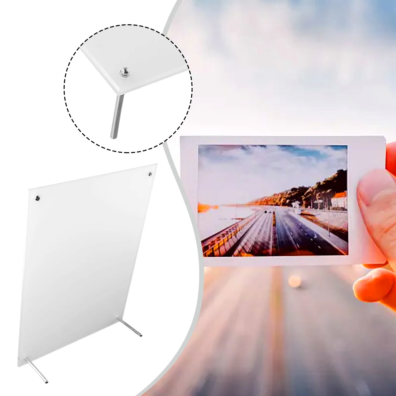 1 Pc Acrylic Photo Frame Transparent Painting Art Picture Holder For A3/A4/A5/A6 Paper Display Stand Decor 5/6/7/8/9/10/12inch
