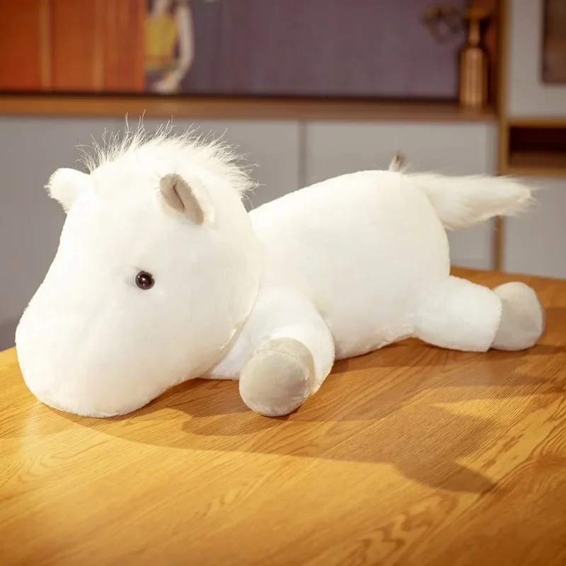 Plush Anime Toy Cute Crouching Posture Horse Watch Pillow Cute Crystal Super Soft Doll