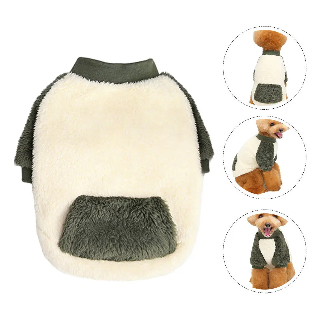 

1pc Warm Puppy Outfit Hoodie Adorable Pet Clothing For Winter Dog Costume Polar Fleece Dog Apparel Lightweight Pet Supplies