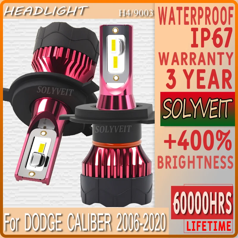 

High-Performance Instant On Shockproof High Lumen LED HEADLIGHT For DODGE CALIBER 2006 2007 2008 2009 2010 2011 2012 2013-2020