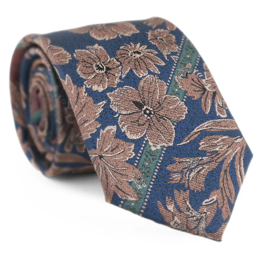 MUGIVALA marka 7.5cm krawat w stylu Vintage uniwersalny męski krawat kawowy w paski zielony krawat Mori poliester przyczynowy krawat dla mężczyzn