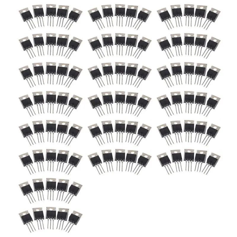 JABS-100Pcs IRFZ44N IRFZ44 Power Transistor MOSFET N-Channel 49A Amp 55V